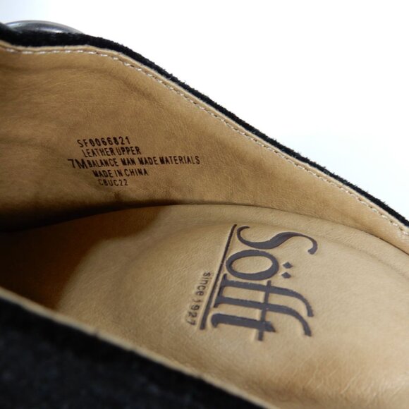 Sofft Corey Comfort Belted Mule CLOGS Size 7 Black Suede Biker Western NEW - Picture 11 of 12